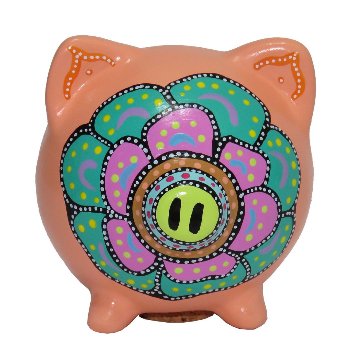 CREA TALLER - Chancho alcancía de cerámica 11 cm