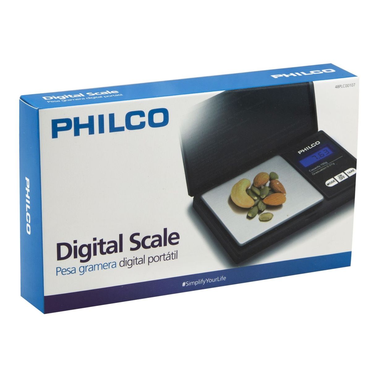 PHILCO - Mini Pesa Digital Gramera 0.01 a 100gr Philco