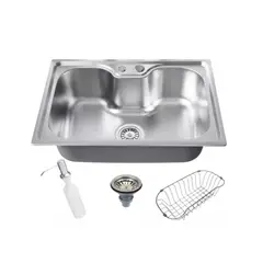 MODERN SPACE - Lavaplatos Estilo Riñon Sobre Cubierta O Embutir 70x50