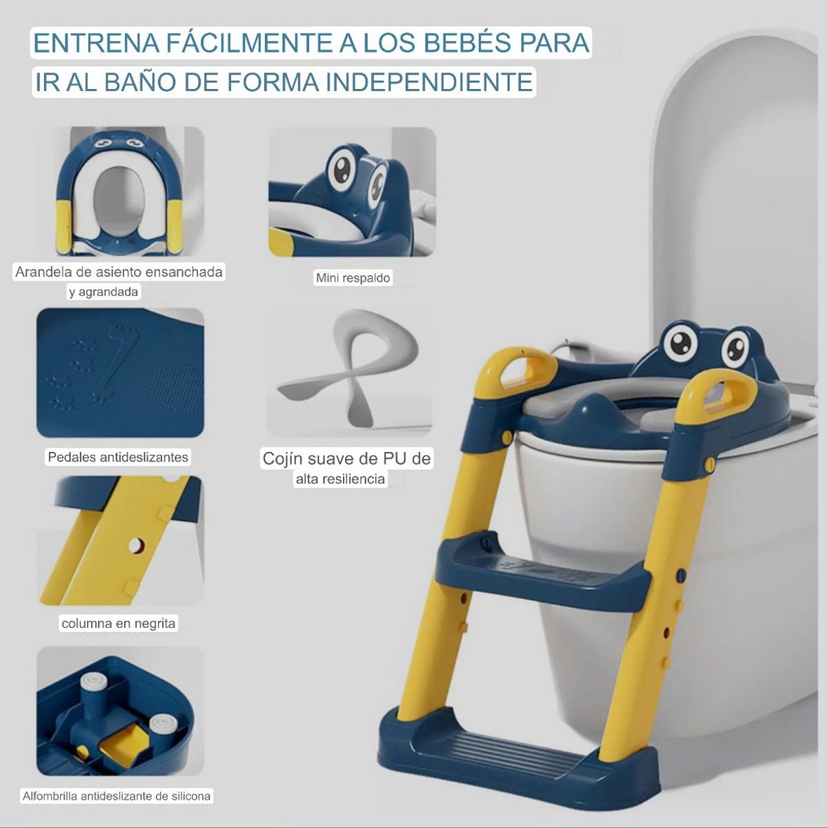 ACTUAL - Adaptador Escalera De Baño Plegable Para Niños