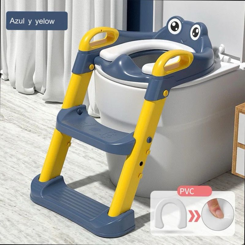 ACTUAL - Asiento Adaptador Escalera De Baño Plegable Para Niños