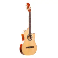 SEVILLANA - Guitarra Electroacustica 39P Cataway Delgada Funda