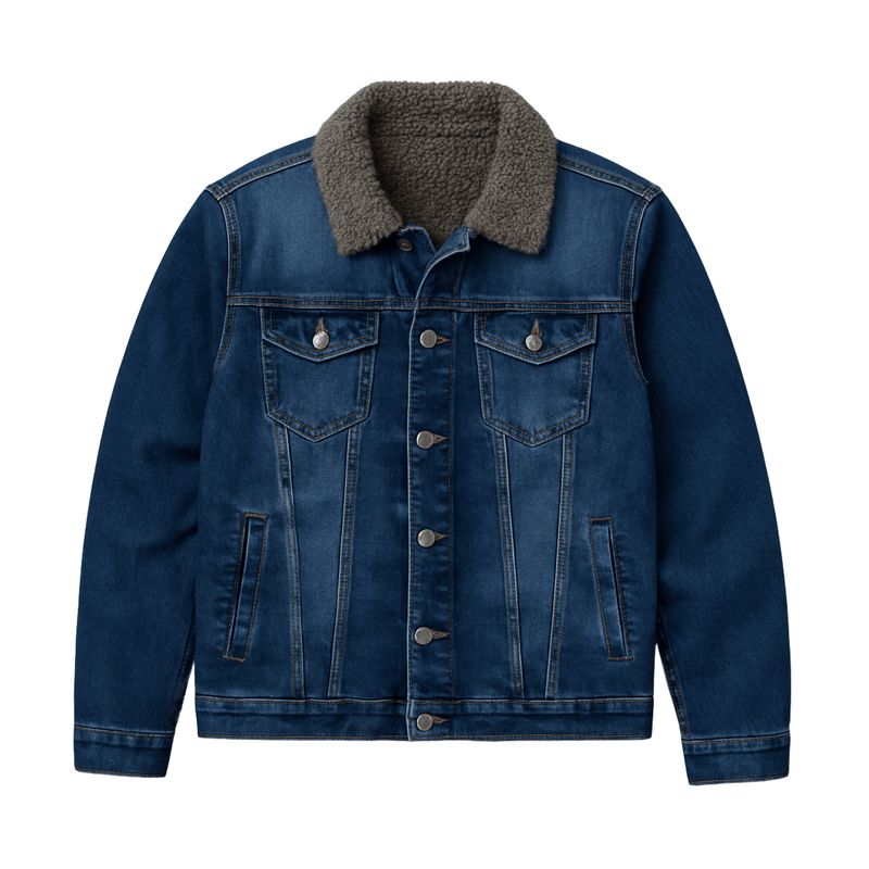 D'JOE - Chaquetas Denim Polar Hombre Oasis