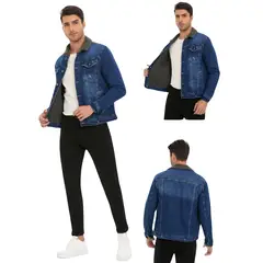 D'JOE - Chaquetas Denim Polar Hombre Oasis