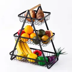 ACTUAL - Frutero Verdulero Canasto Para Frutas Verduras 3 Niveles