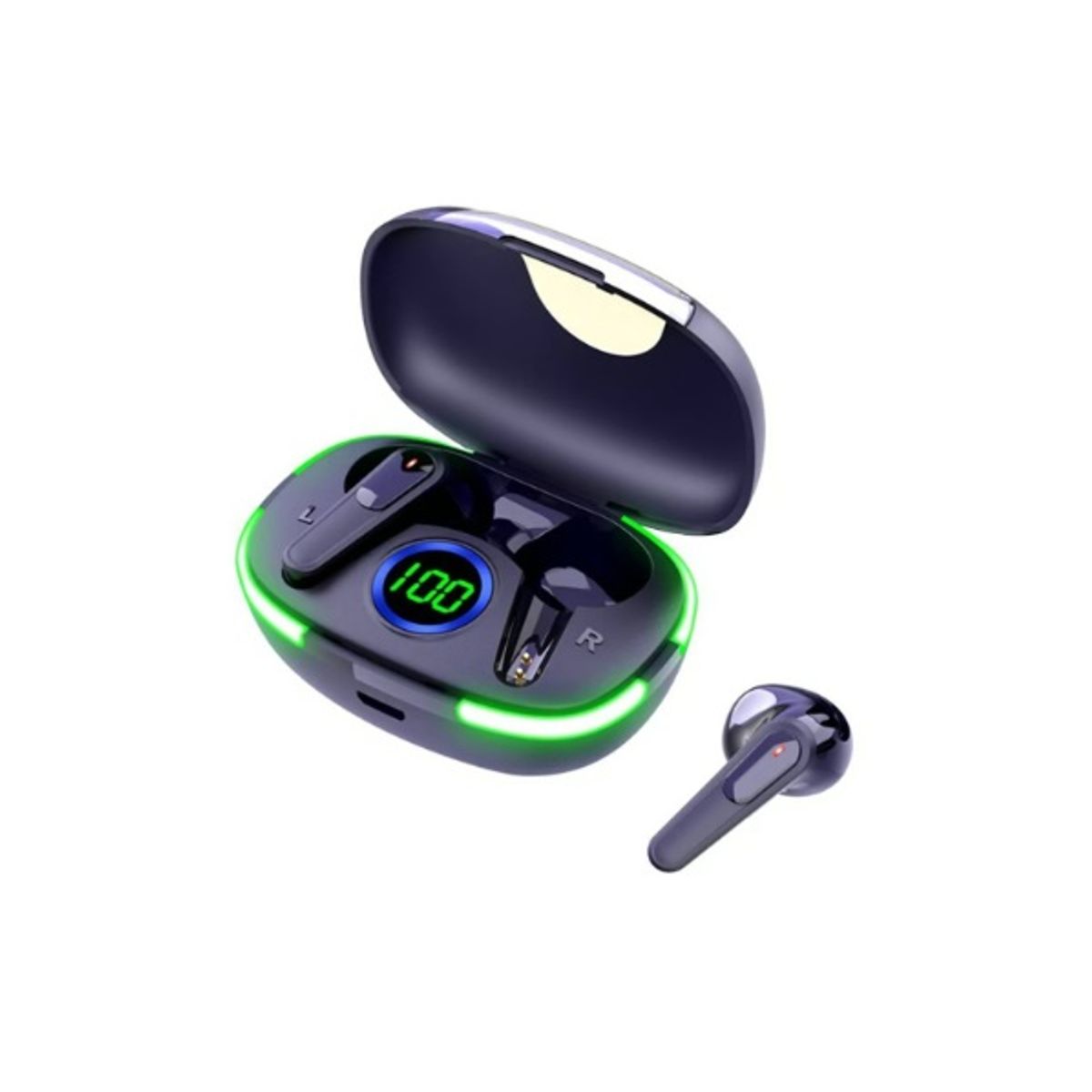 GENERICO - Audífonos Bluetooth Con Pantalla LED RGB AKS T130