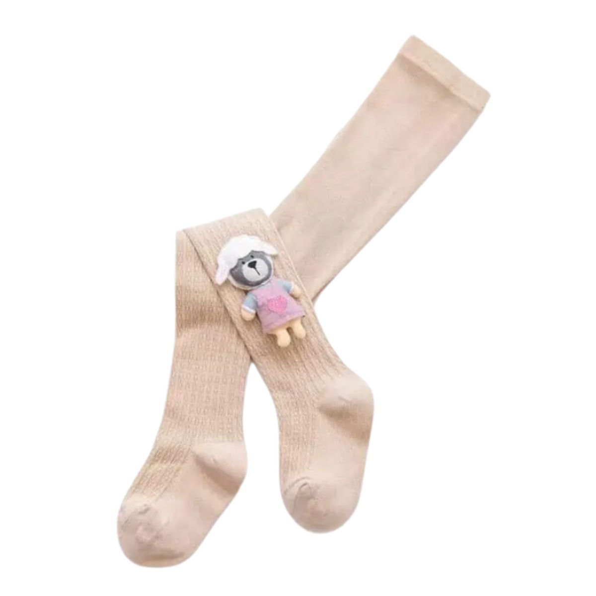 UTILISIMO - Panty Tejida Ballerina Algodon Buen Estire Beige