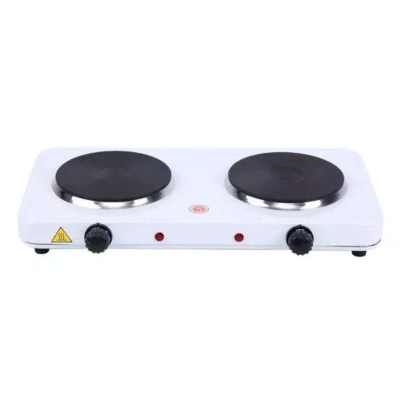 LINE - Cocina Eléctrica 2 Platos 2000w Cocinilla Portátil Blanco