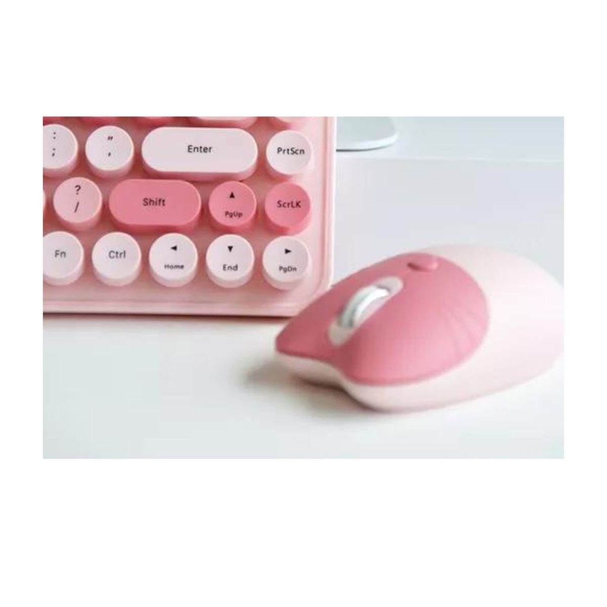 GENERICO - Teclado Gamer Inalámbrico con Mouse 2.4g AS-212  Rosado AOAS