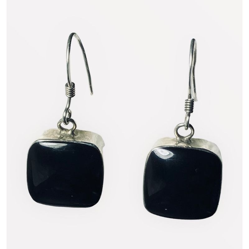 TAETHAI - Aros de plata 925 revestibles con Ónix