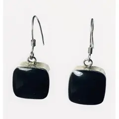 TAETHAI - Aros de plata 925 revestibles con Ónix