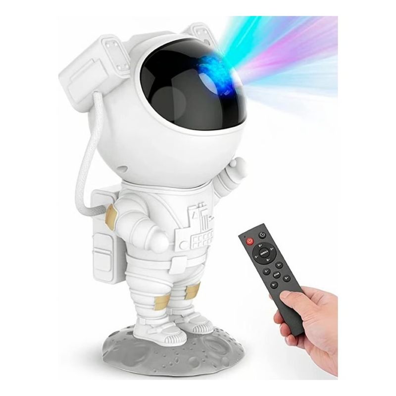 NEW LINE - Proyector Astronauta de Luz Led Galaxia con Parlante USB Bluetooth