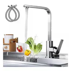 GENERICO - Llave Grifería Mono Comando Lavaplatos 360º Cromada