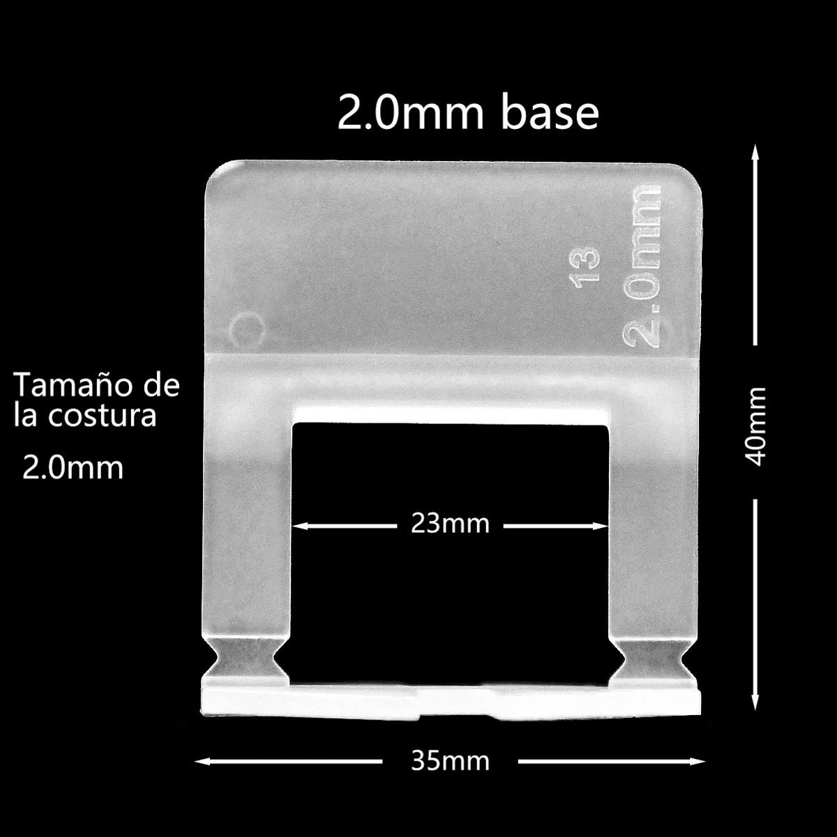 KAMASA - Clips Separador Nivelador De Cerámica 2mm 100 piezas