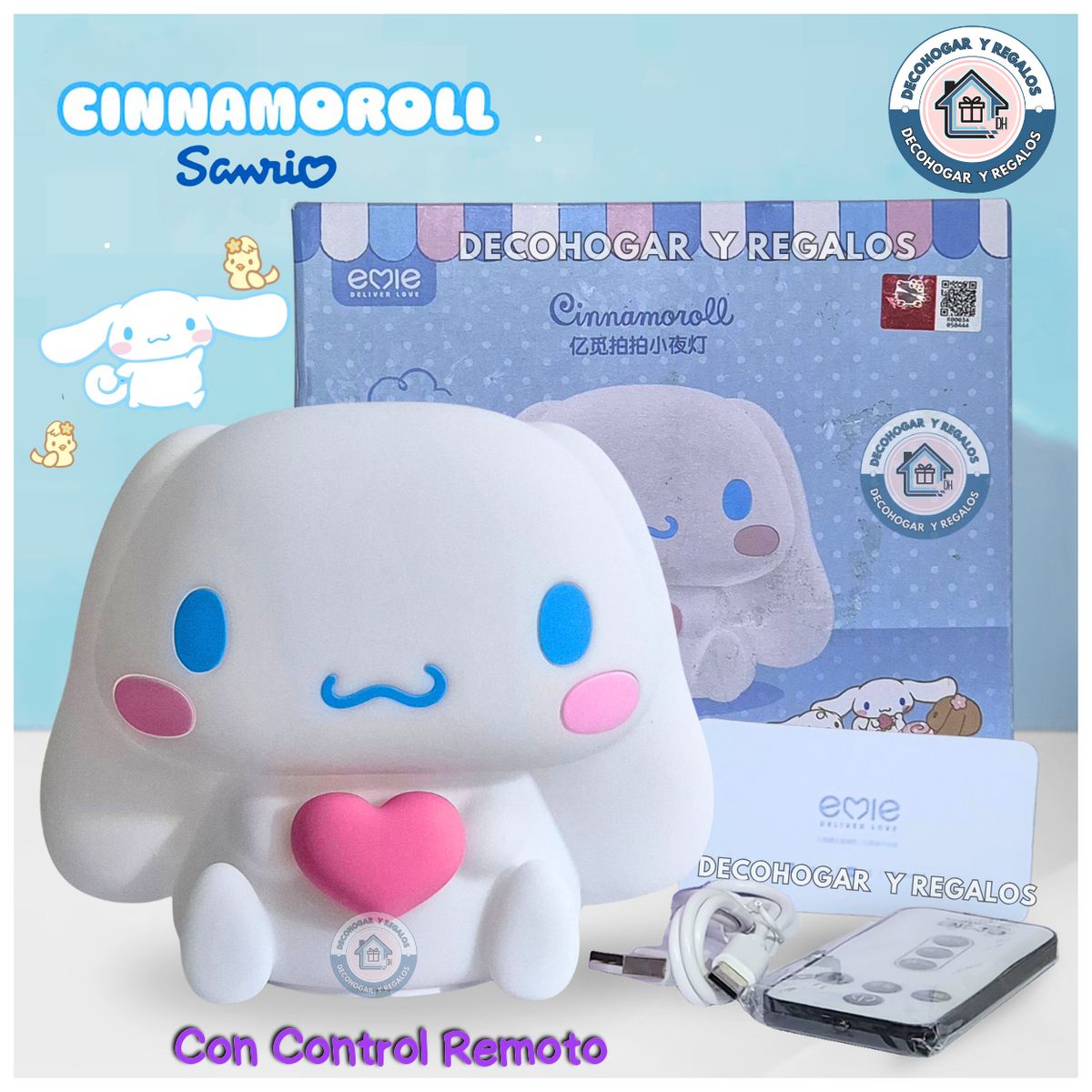GENERICO - Lámpara Luz Nocturna Led de Silicona Infantil Niños Espanta Cuco USB