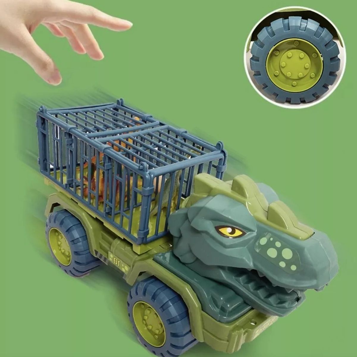 MUNDO MAGIA - Camion Dinosaurio Transporte Camiones 2 Dinosaurios 1 Huevo