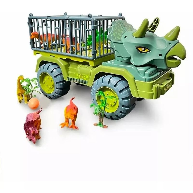 MUNDO MAGIA - Camion Dinosaurio Transporte Camiones 2 Dinosaurios 1 Huevo