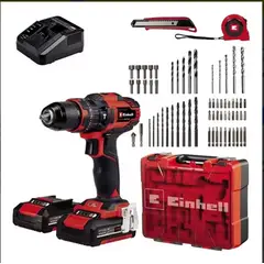 EINHELL - Taladro Inalámbrico TE-CD 182 Li-i +64 2x20 Ah