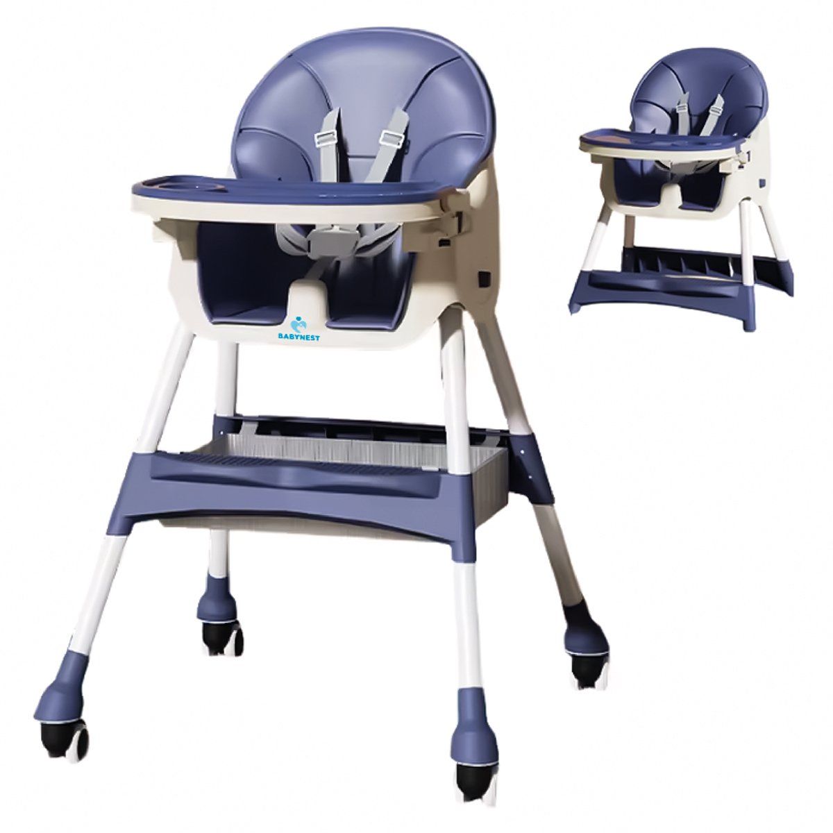 BABYNEST - Silla Comer Bebe BabyNest Ruedas 2 en 1
