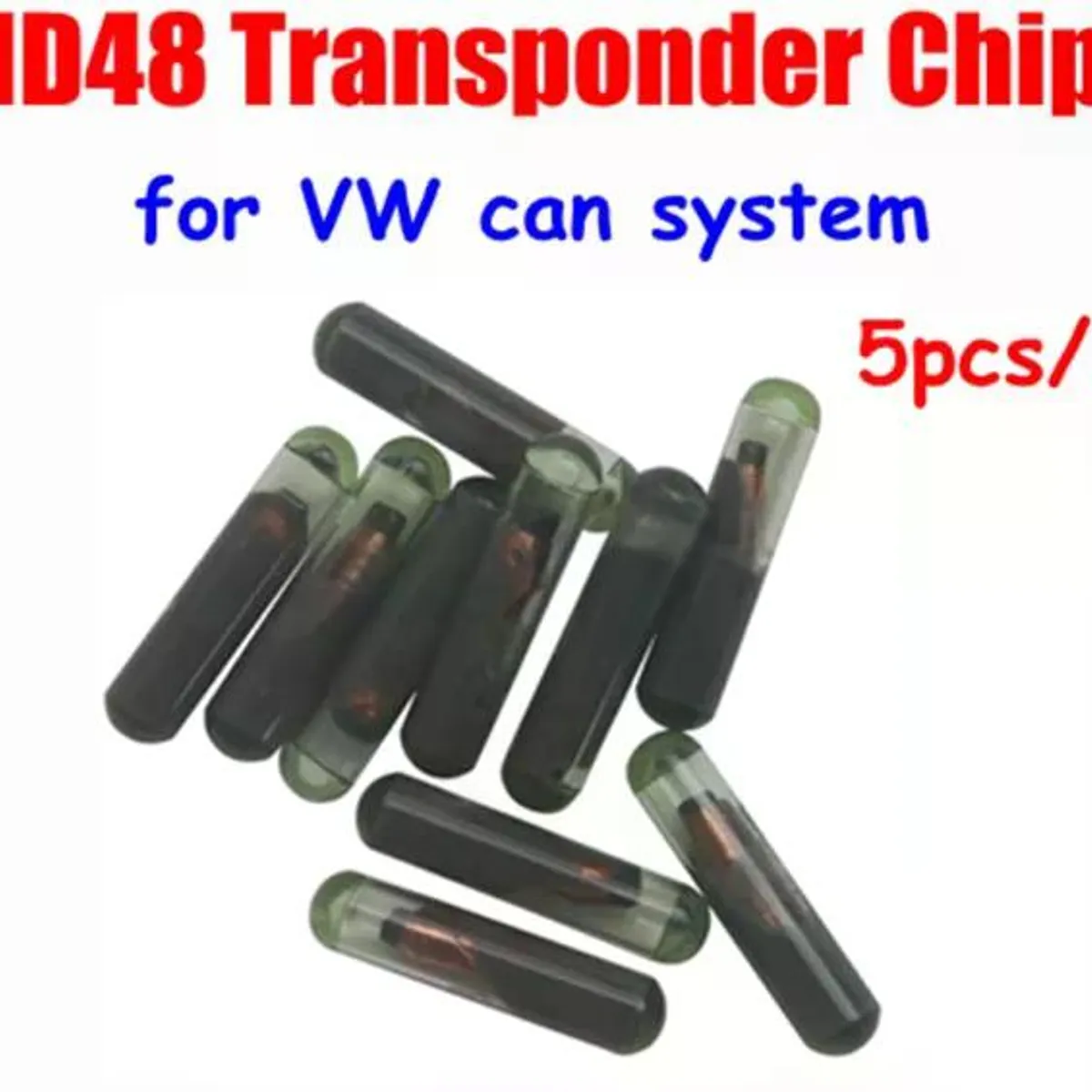 GENERICO - Chips Id48 Para Llaves De Vw Volkswagen 5 Unidades Lote