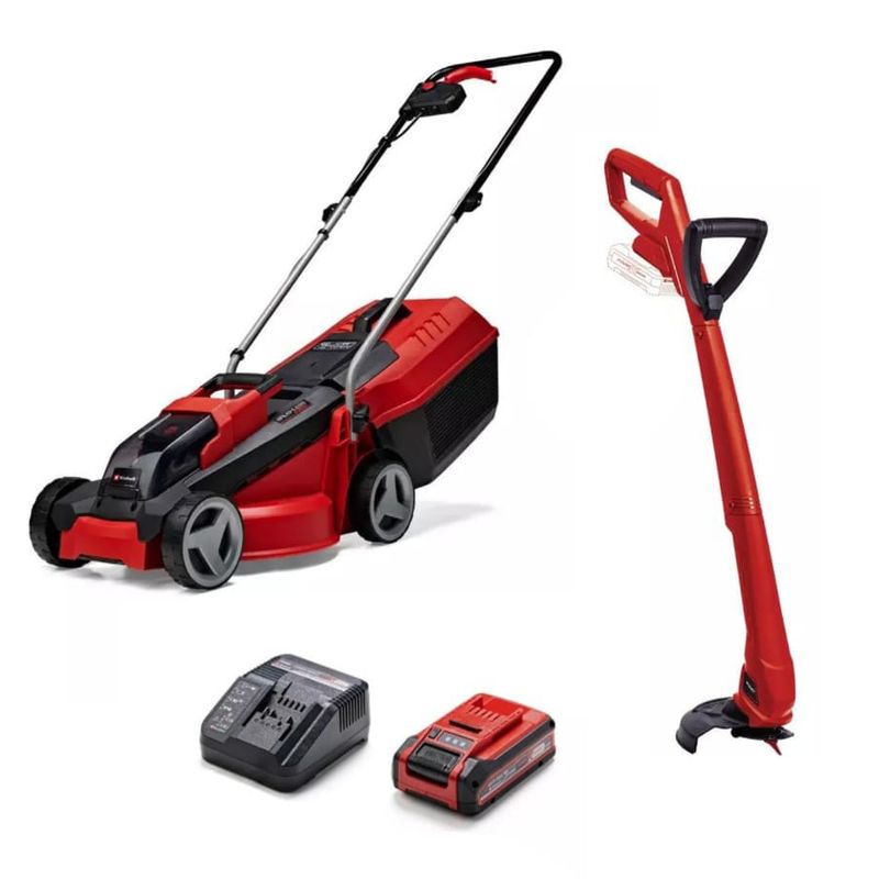 EINHELL - Kit cortadora GE-CM 1830 + orilladora GC-CT 18/24 Li P + bateria 3.0