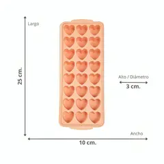 OEM - Cubetera Hielo Corazón Rosado