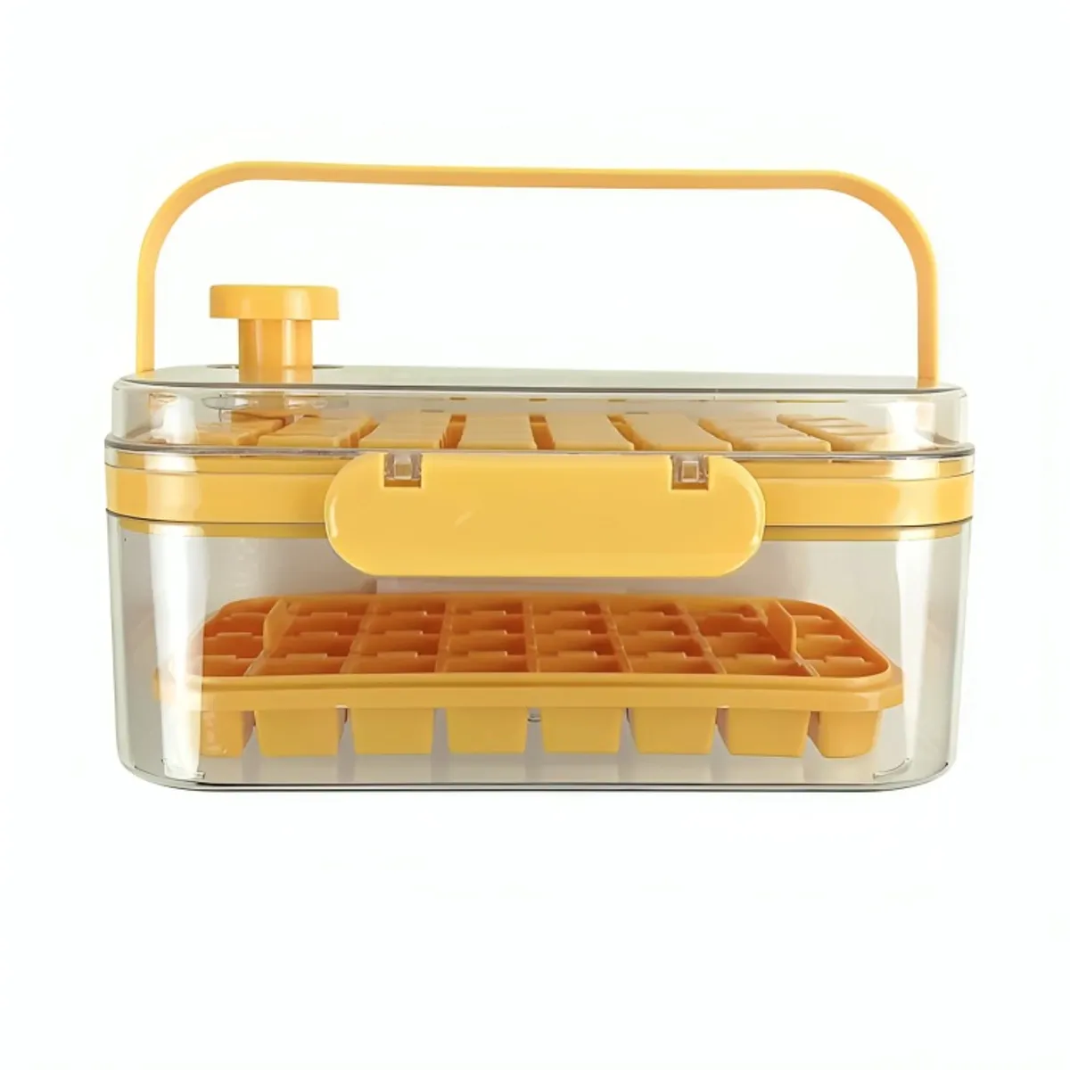 OEM - Cubetera Hielo Caja Doble Silicona Naranja