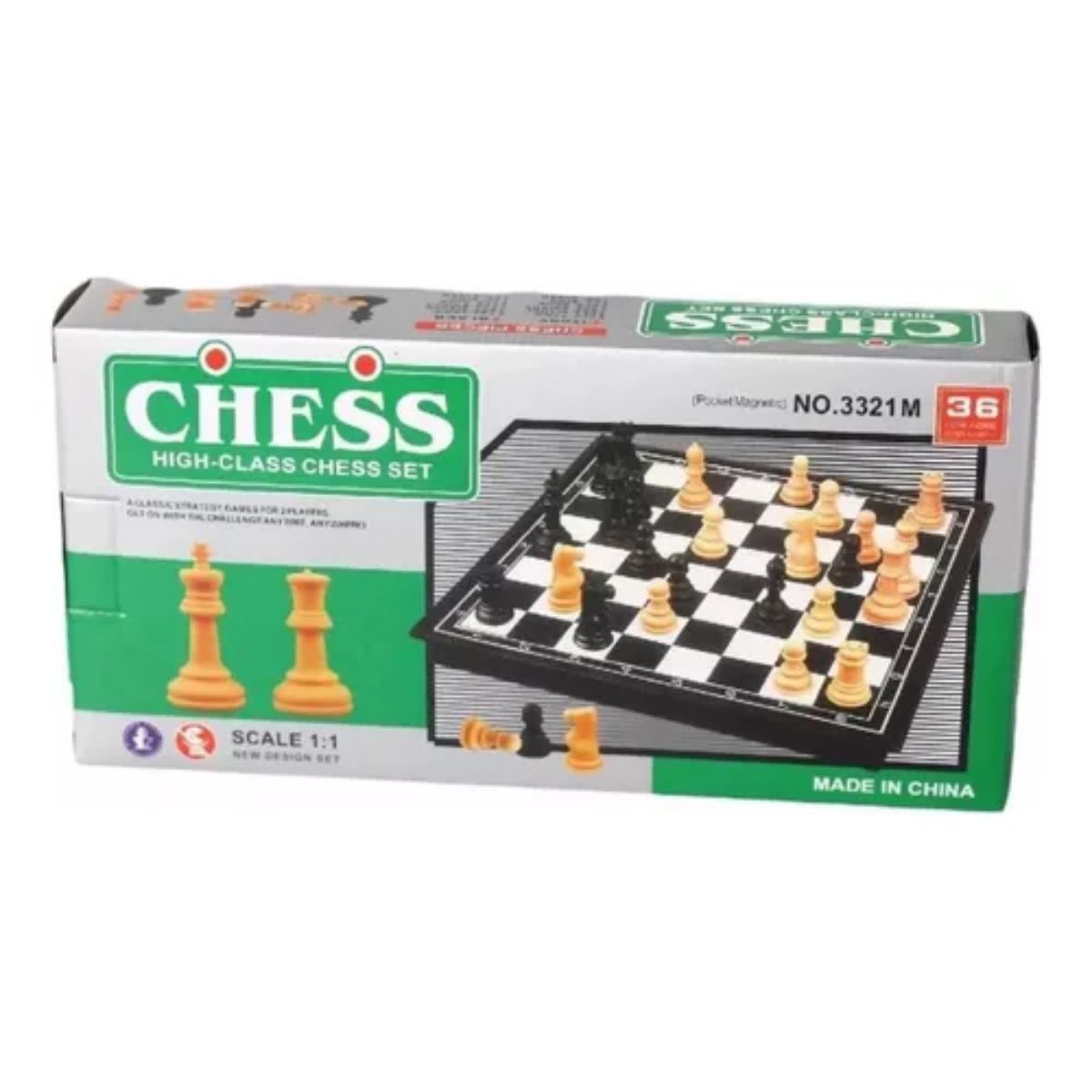 GENERICO - Mini Juego De Ajedrez Plegable Tablero Magnético Educativo