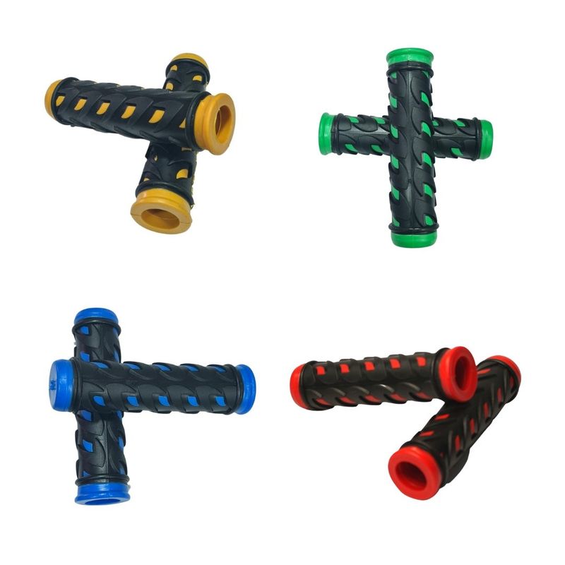 GENERICO - Pack 4 Pares de Puños Colores Para Bicicletas Samurai