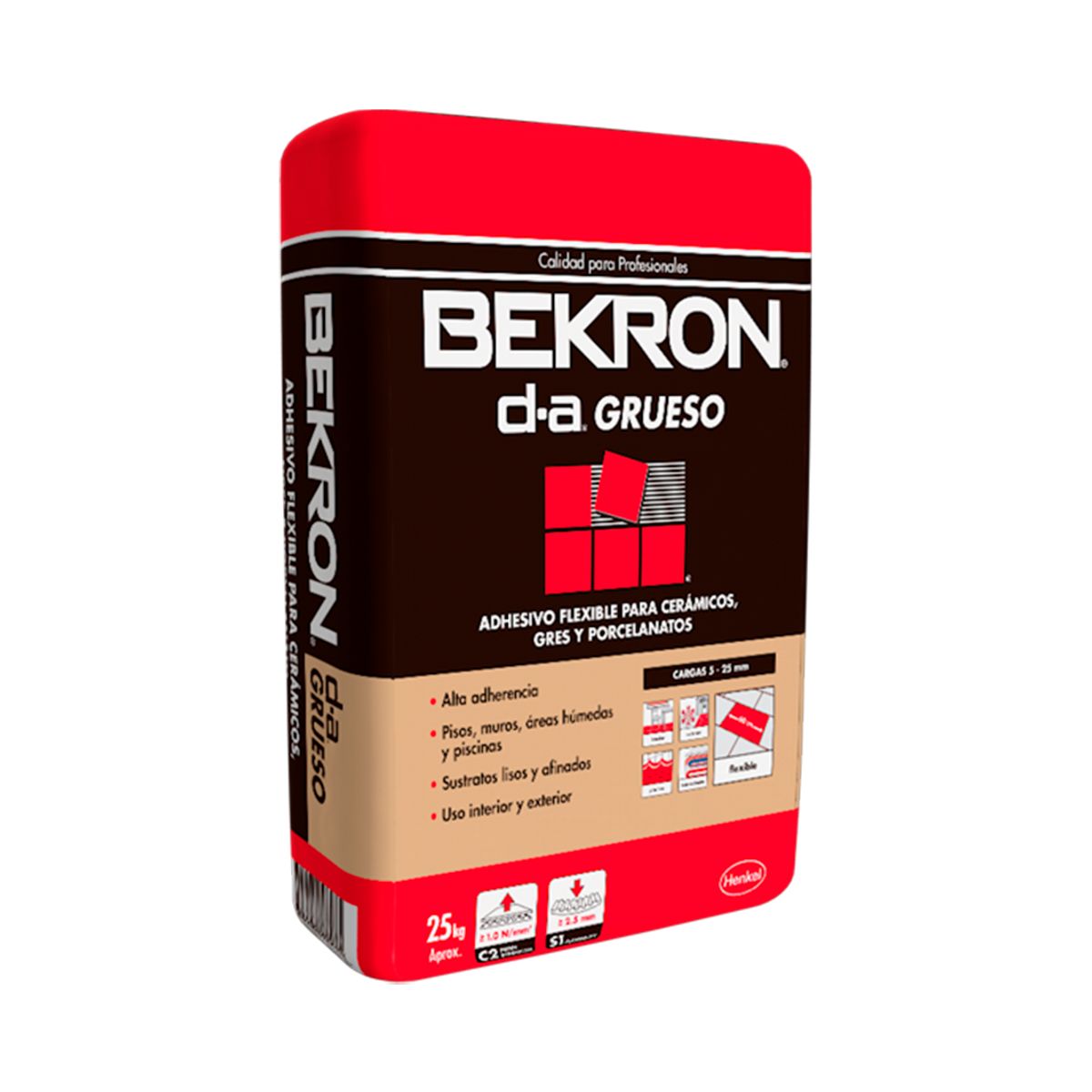 HENKEL - Bekron DA grueso - Adhesivo Cerámico 25Kg