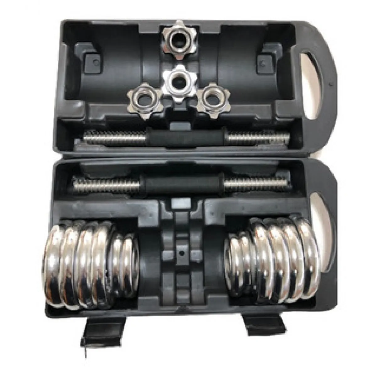 LAHSEN - PESA SET MANCUERNAS 15KG CROMADO MALETA LAHSEN/MIMBRAL