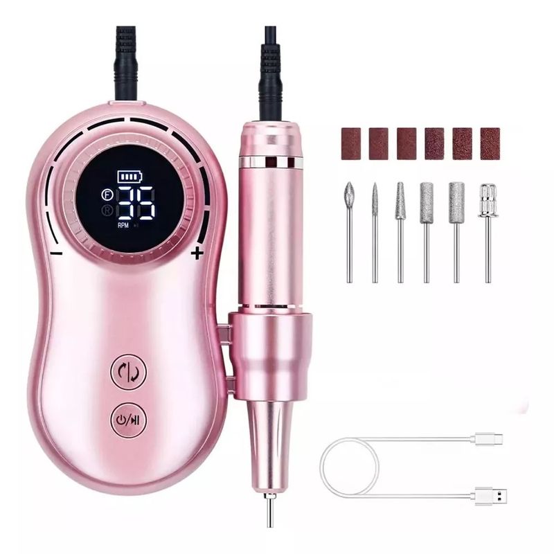 MUNDO MAGIA - Maquina Torno Inalambrico Uñas 35000rpm Manicure Pedicure