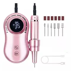 MUNDO MAGIA - Maquina Torno Inalambrico Uñas 35000rpm Manicure Pedicure