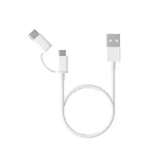 XIAOMI - Mi 2-in-1 USB cable kit - 2.4 A - 1 m - white