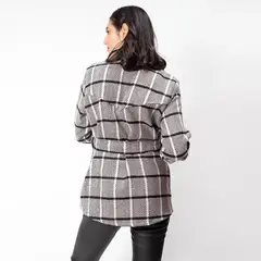 NATALIA SEGUEL - Chaqueta Angela Cuadros Negros