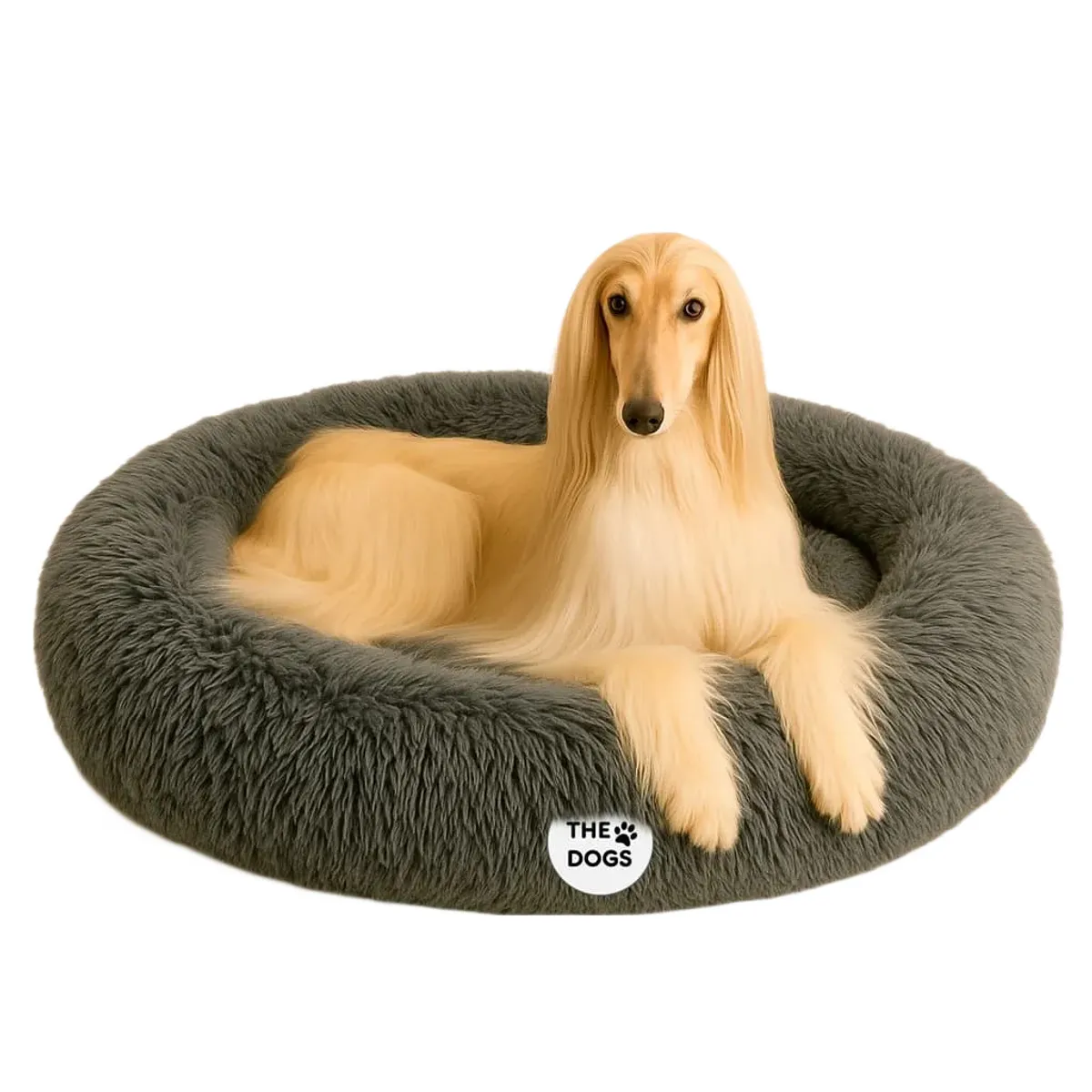 THE DOGS - Cama perro gigante 120cm XXL funda desmontable Antiestrés The Dogs