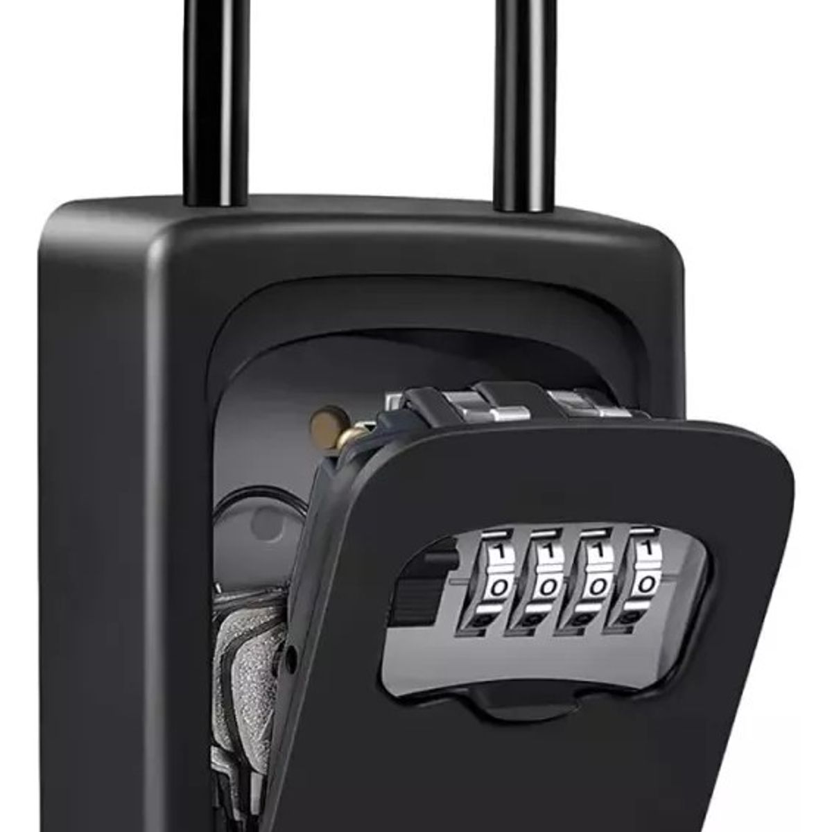 MUNDO MAGIA - Caja Seguridad Porta Llave Candado Clave Para Muro Colgador