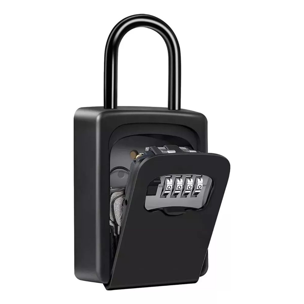 MUNDO MAGIA - Caja Seguridad Porta Llave Candado Clave Para Muro Colgador