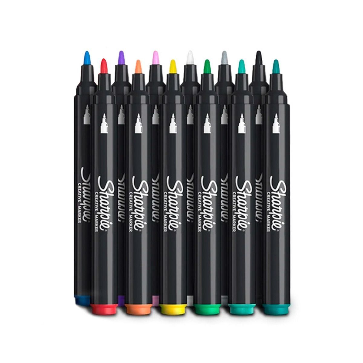 SHARPIE - Set 12 Marcadores Acrílicos Sharpie Punta Bala Colores
