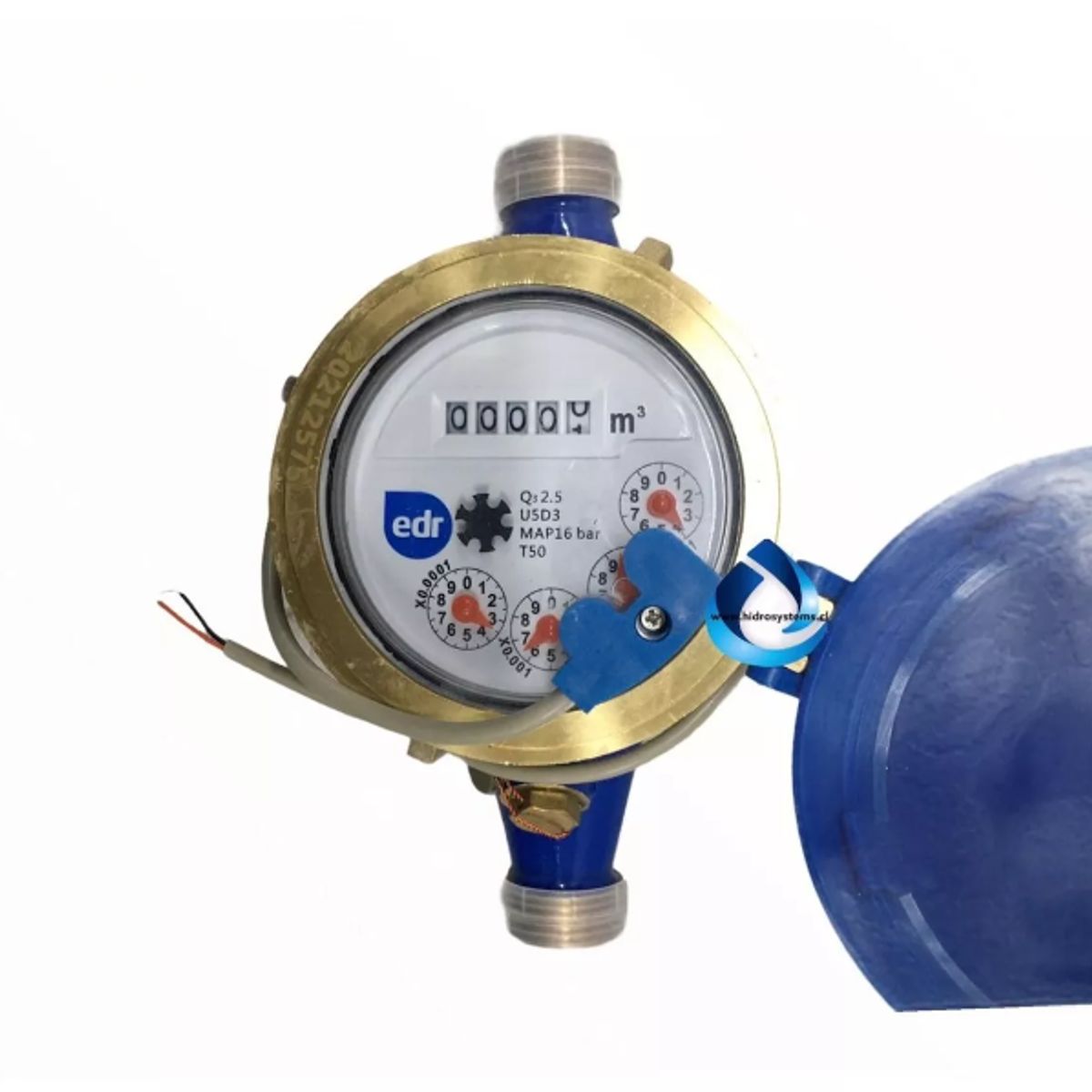 VULCANO - Medidor Remarcador De Agua Domiciliario Conex 12 Con Emisor