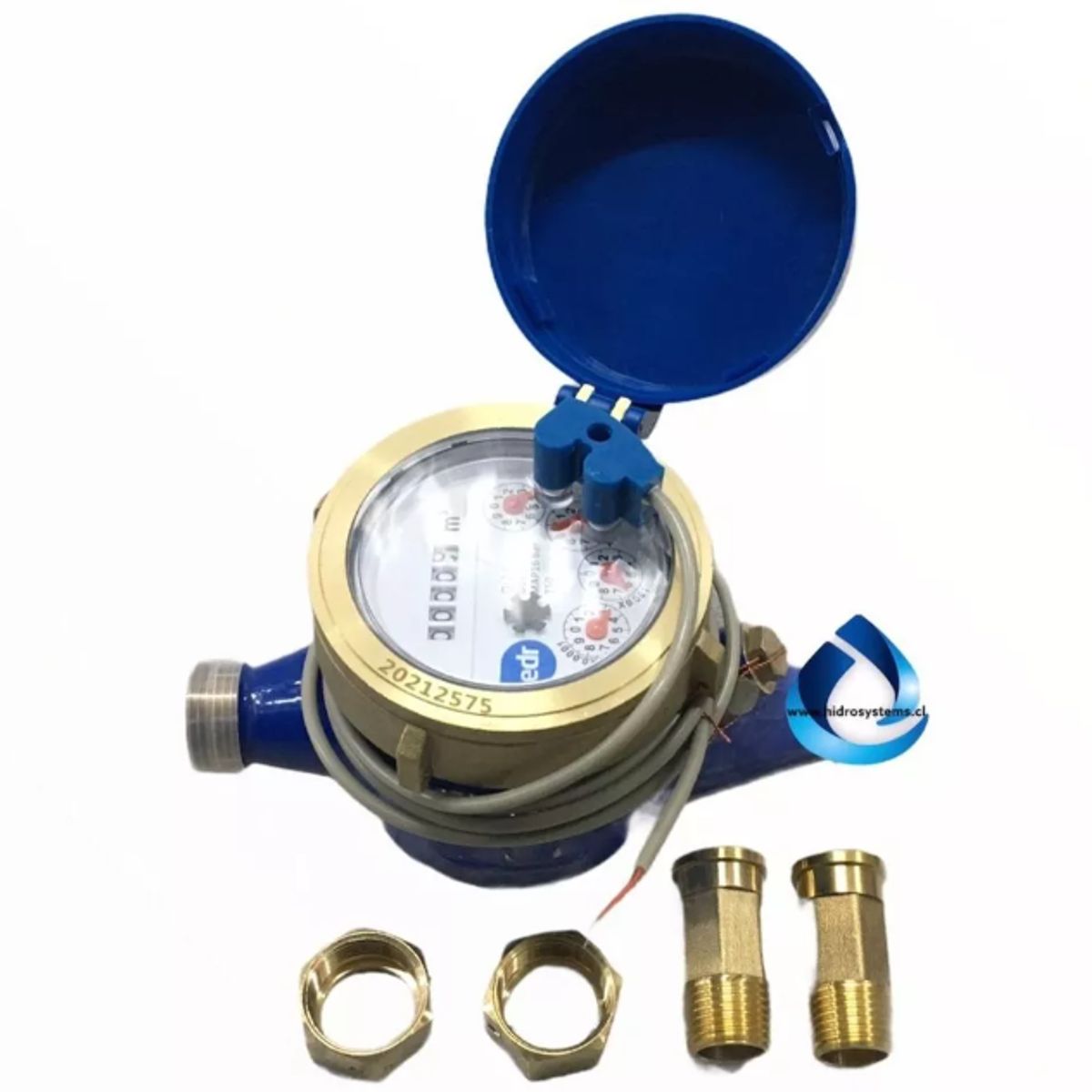 VULCANO - Medidor Remarcador De Agua Domiciliario Conex 12 Con Emisor