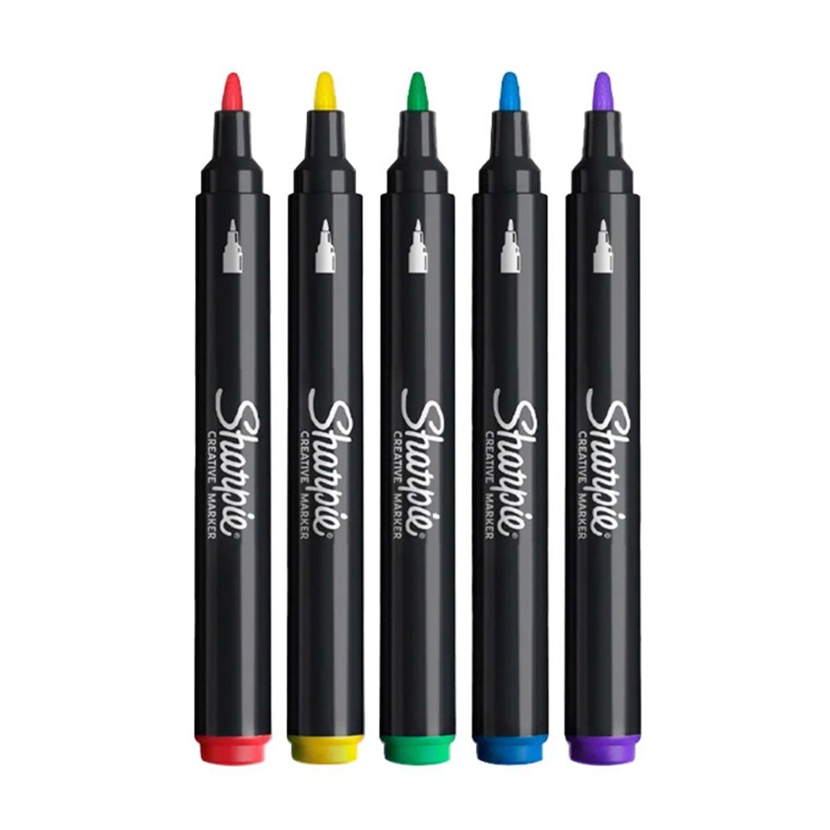 SHARPIE - Set 5 Marcadores Acrílicos Sharpie Punta Bala Colores