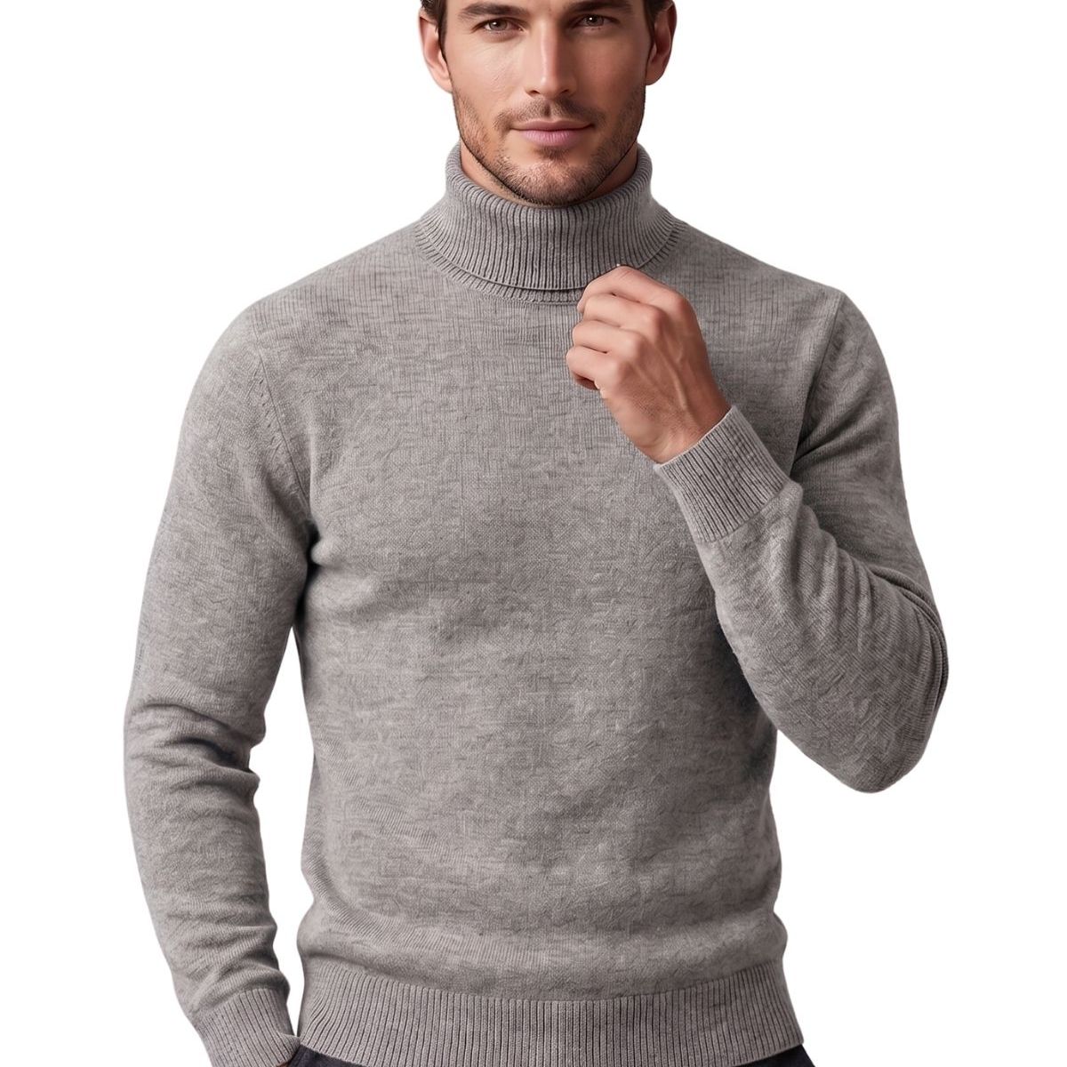 LIKE SHOP - Sweater Tejido Hombre Cuello Subido Beatle Colores 189