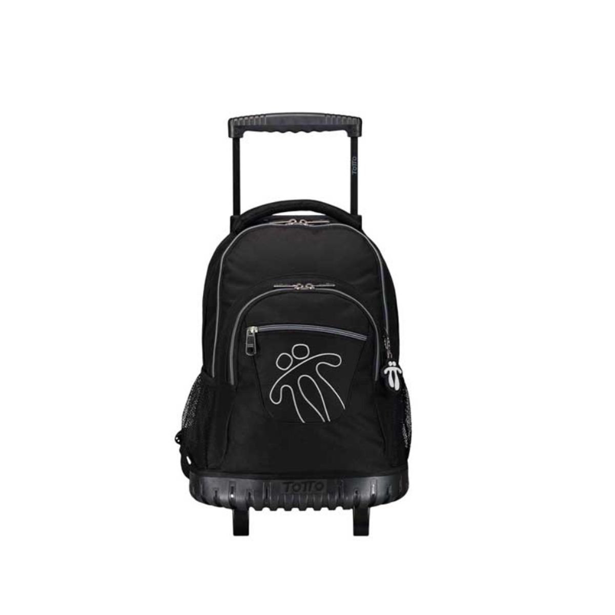 TOTTO - Mochila Escolar Con Ruedas Negro Renglon Totto -