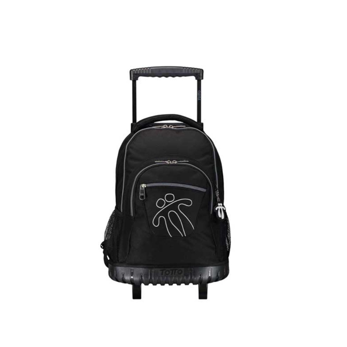 TOTTO - Mochila Escolar Con Ruedas Negro Renglon Totto -