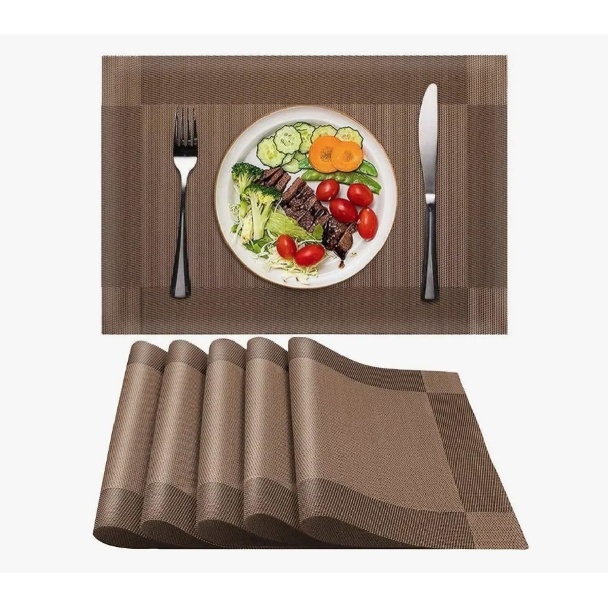 GENERICO - Set 6 Individuales Impermeable De Mesa