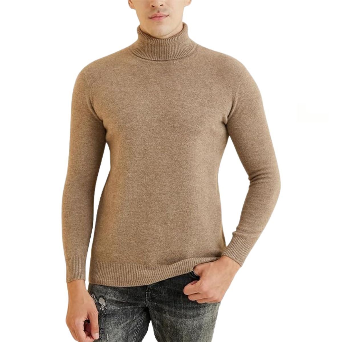LIKE SHOP - Sweater Tejido Hombre Cuello Subido Beatle Colores 189