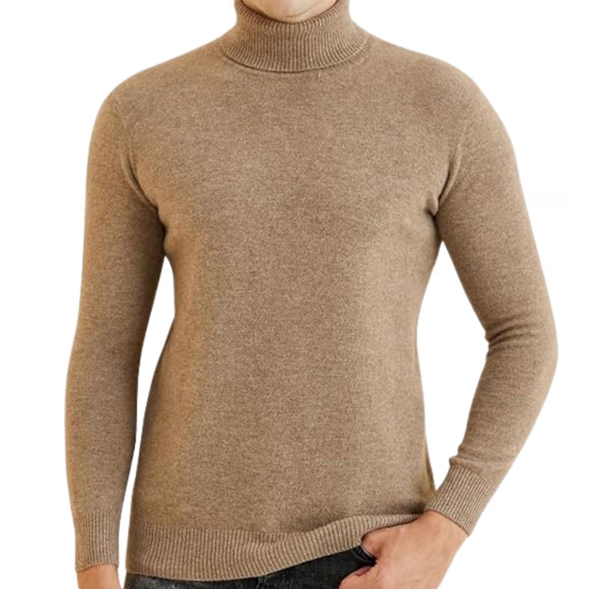 LIKE SHOP - Sweater Tejido Hombre Cuello Subido Beatle Colores 189