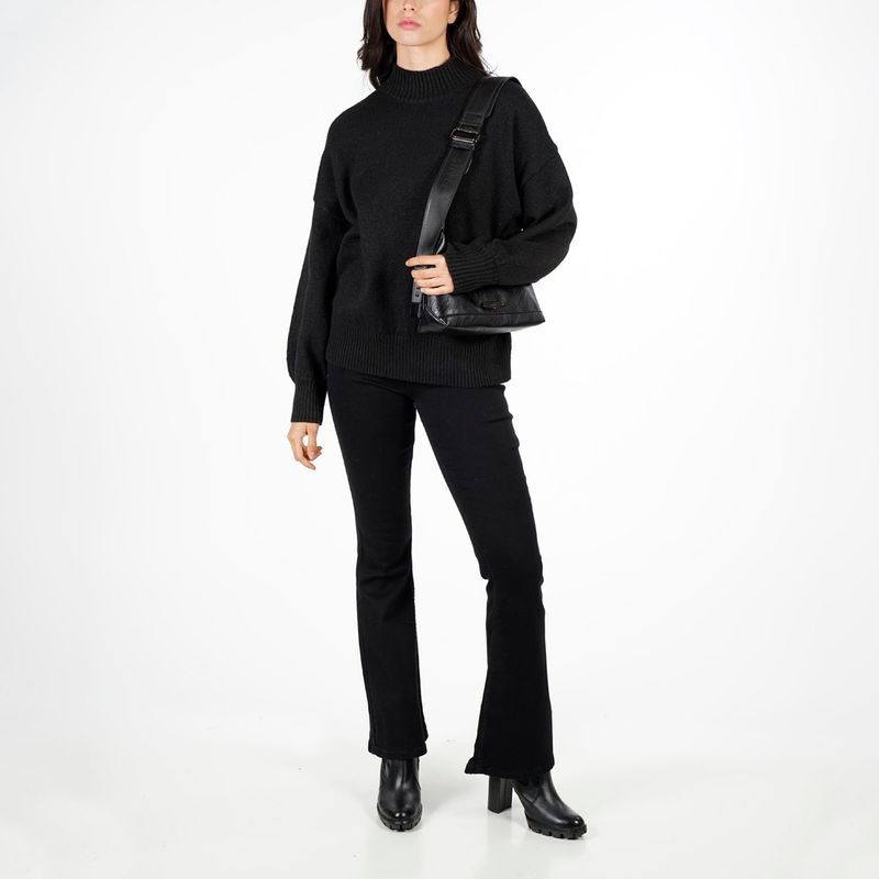 ELLUS - SWEATERS MUJER OVERSIZE  CUELLO SUBIDO ELLUS OFL82402