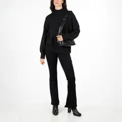 ELLUS - SWEATERS MUJER OVERSIZE CUELLO SUBIDO OFL82402